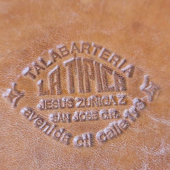 Beautiful Vintage Unique Bucket handbag from the leather work of Jesus Zunicaz - Picture 5 of 8